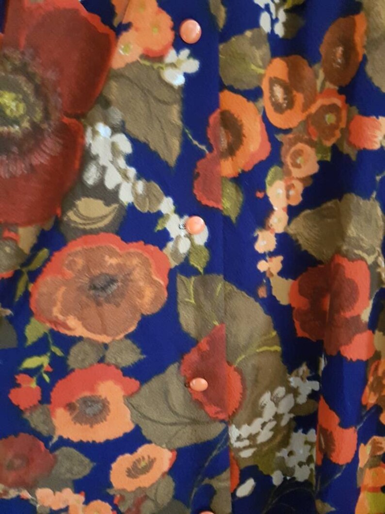 Thin floral ladies bathrobe with flower pattern
