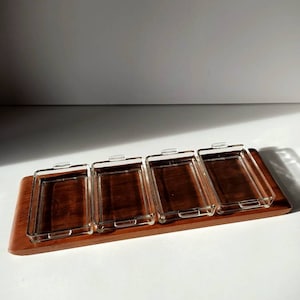Laurids Lonborg teak serving tray with bowls