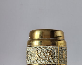 vintage spring loaded cigarette case Vintage Spring Loaded Cigarette Dispenser With New Haven Clock, Vintage  Leather-wrapped, Pop-up Revolving Holder