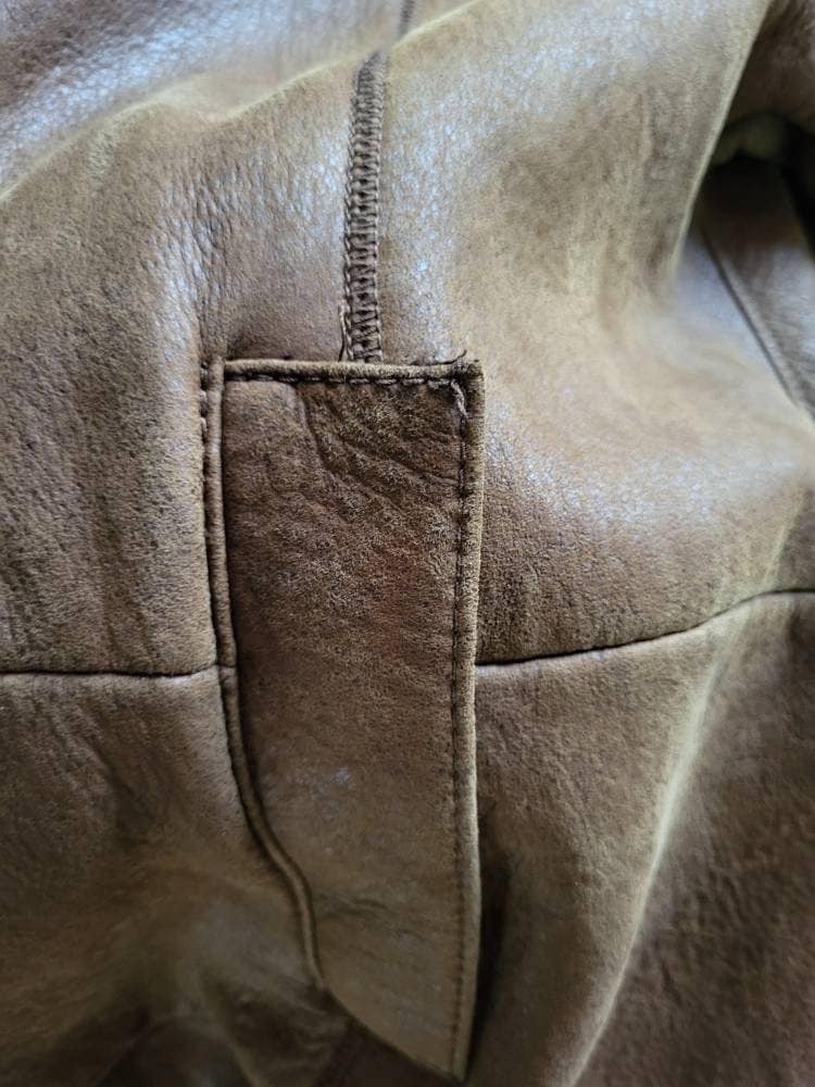 ジャケット・アウター Werner Christ 80s-90s Deer Skin Leather WERNER CHRIST GERMANY LAMBSKIN SHEARLING BROWN LEATHER