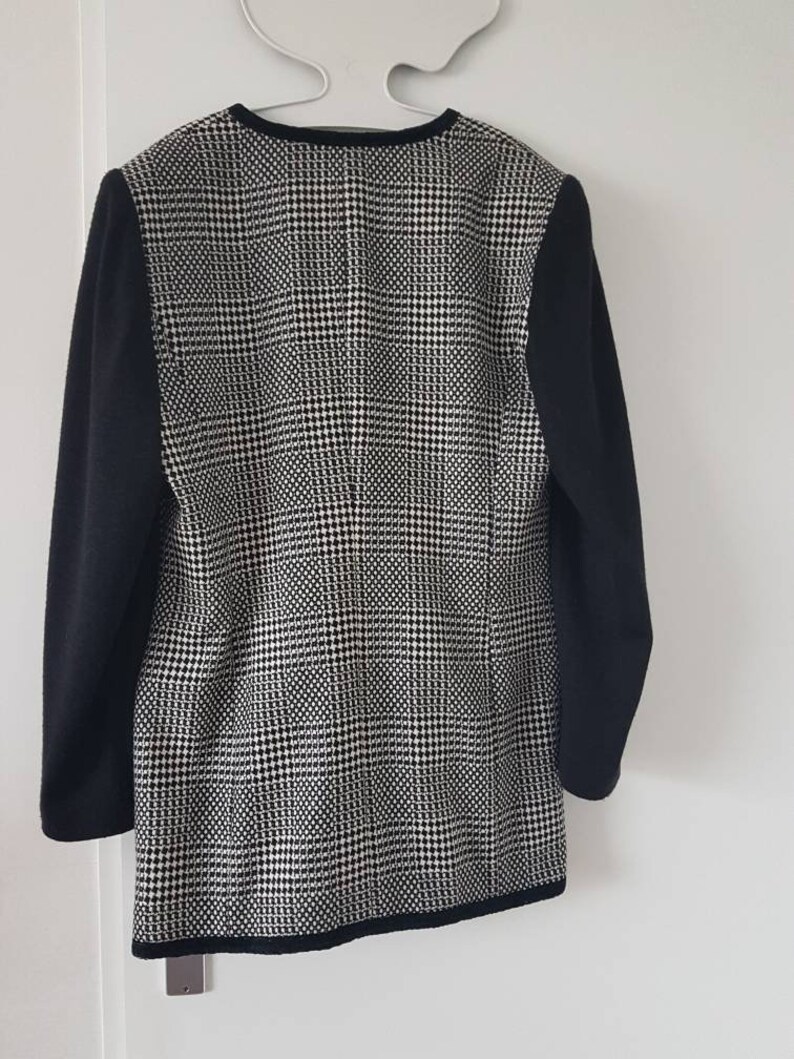size 40 Checkered wool jacket from KL by Karl Lagerfeld