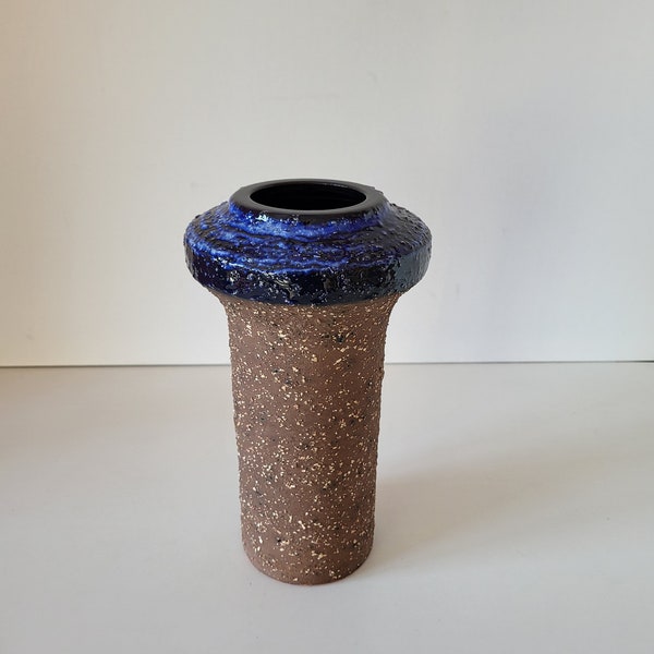 Vintage SWEDISH 1960s NITTSJO Pottery Vase by Thomas Hellstrom