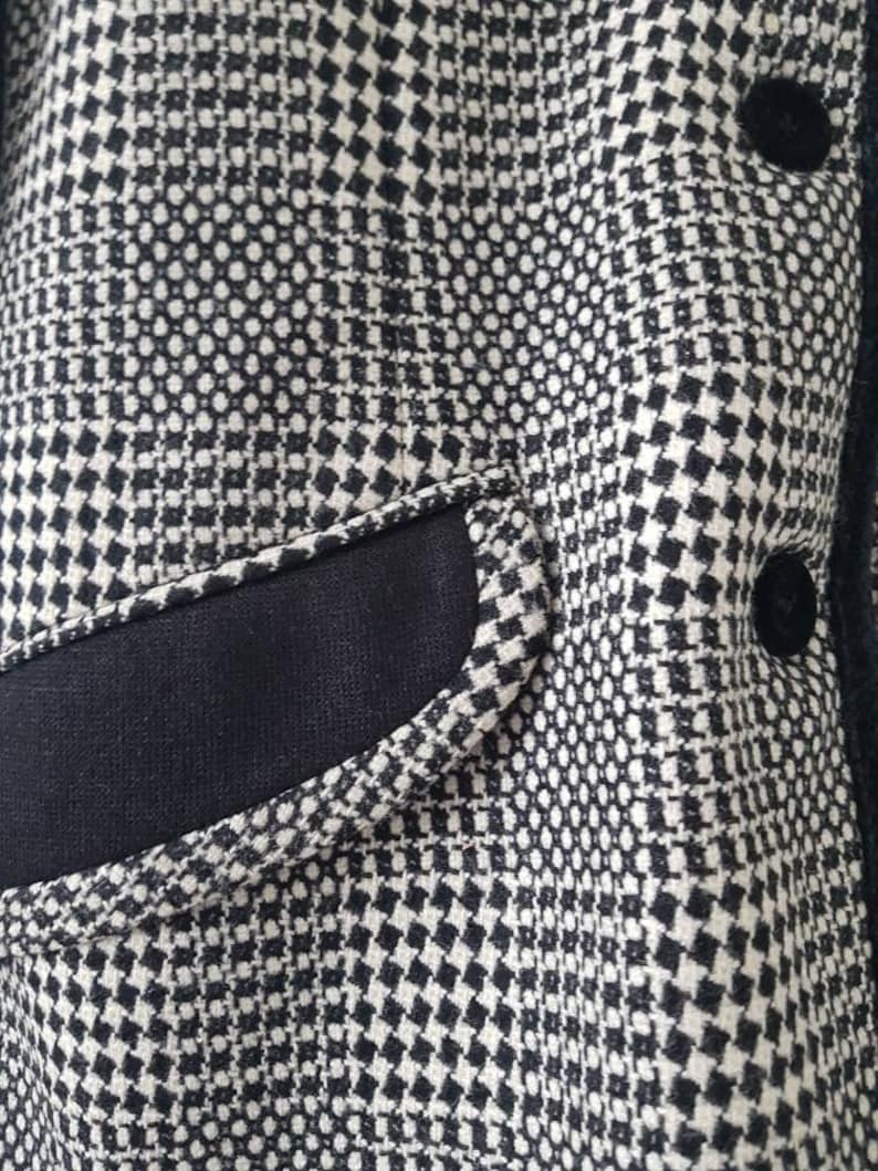 size 40 Checkered wool jacket from KL by Karl Lagerfeld