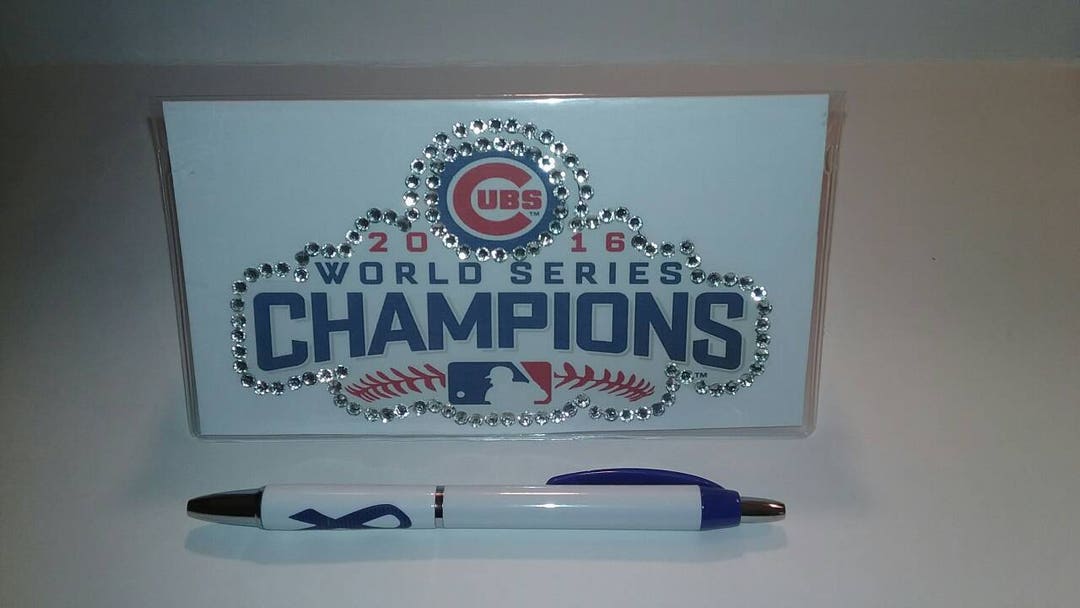 Chicago Cubs World Series Custom Checkbook Cover With Free Etsy
