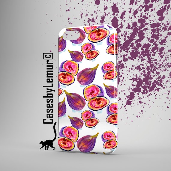 FIG Iphone 6 case Fruit Pattern Iphone 5 case Watercolor Etsy