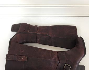 Gorgeous distressed leather boots - size 7m