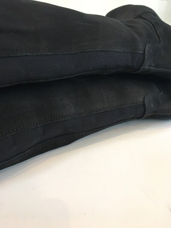 Over the knee black leather (nu buck suede) - siz… - image 6