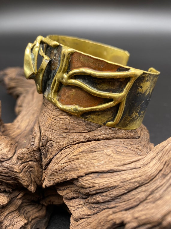 Bracelet Manchette En Argent 925 Massif - Style Moderniste, Dimensions 53x55mm, 32.2g, Fait En France