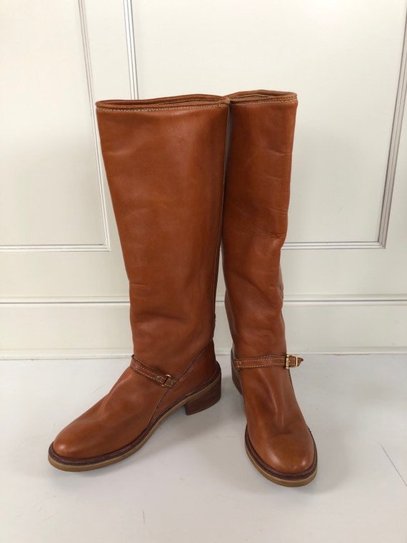Vintage 80s Bass Whisky Colored Leather 