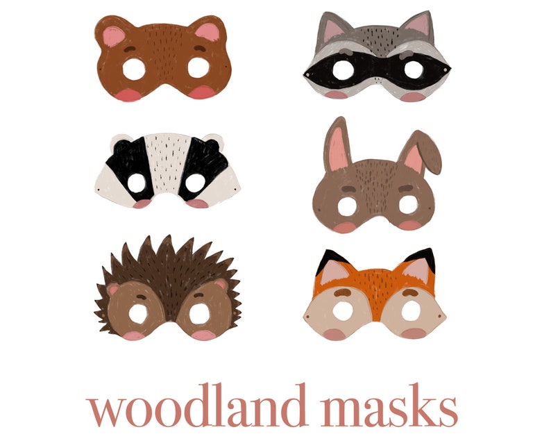 Kid's mask hedgehog shaped. To download print cut and | Etsy