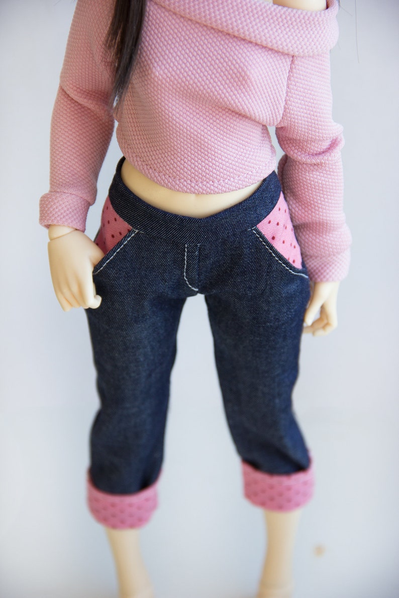 BJD clothes MSD Minifee shorts bjd clothes Top and jeans for Minifee Minifee clothes