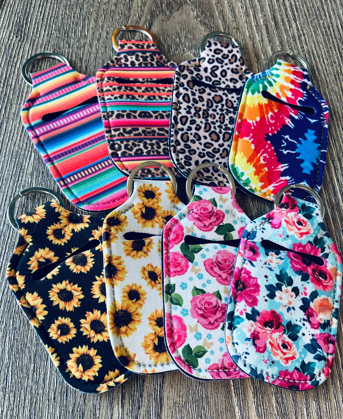 Hand Sanitizer Holder Keychain neoprene Keychain image 0