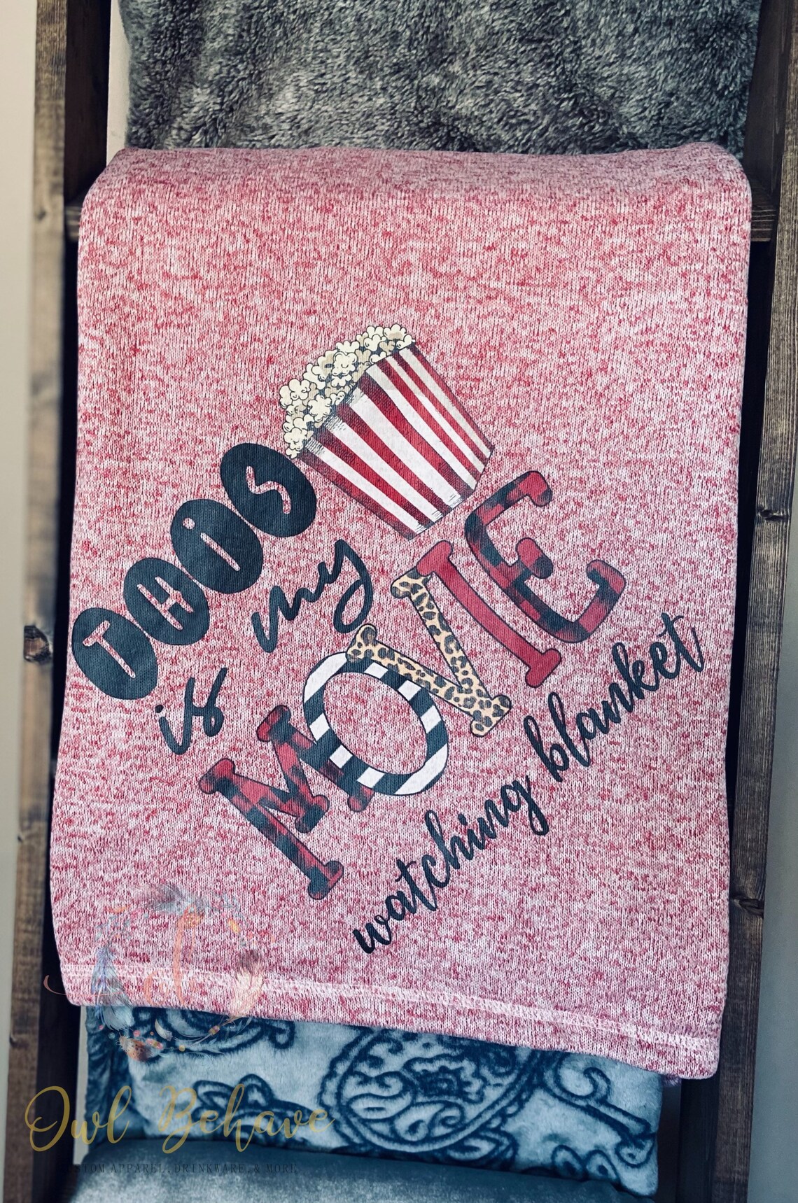 This is my movie watching blanket throw blanket throws Etsy