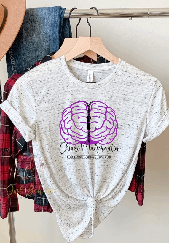 Chiari Malformation Shirt ACM Awareness Zipperhead Shirt | Etsy