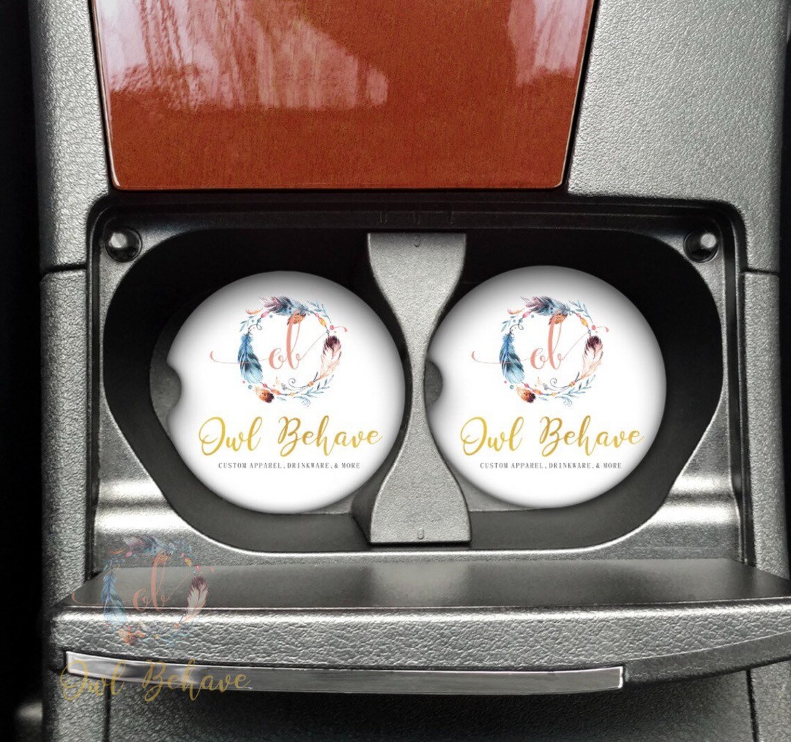Custom Logo Car Coasters custom business merch custom Etsy