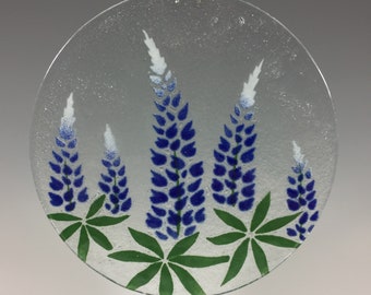 Bluebonnets, Texas Bluebonnets, Large Suncatcher