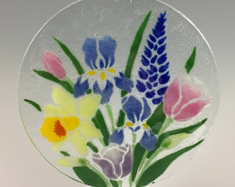 Fensterschmuck aus geschmolzenem Glas