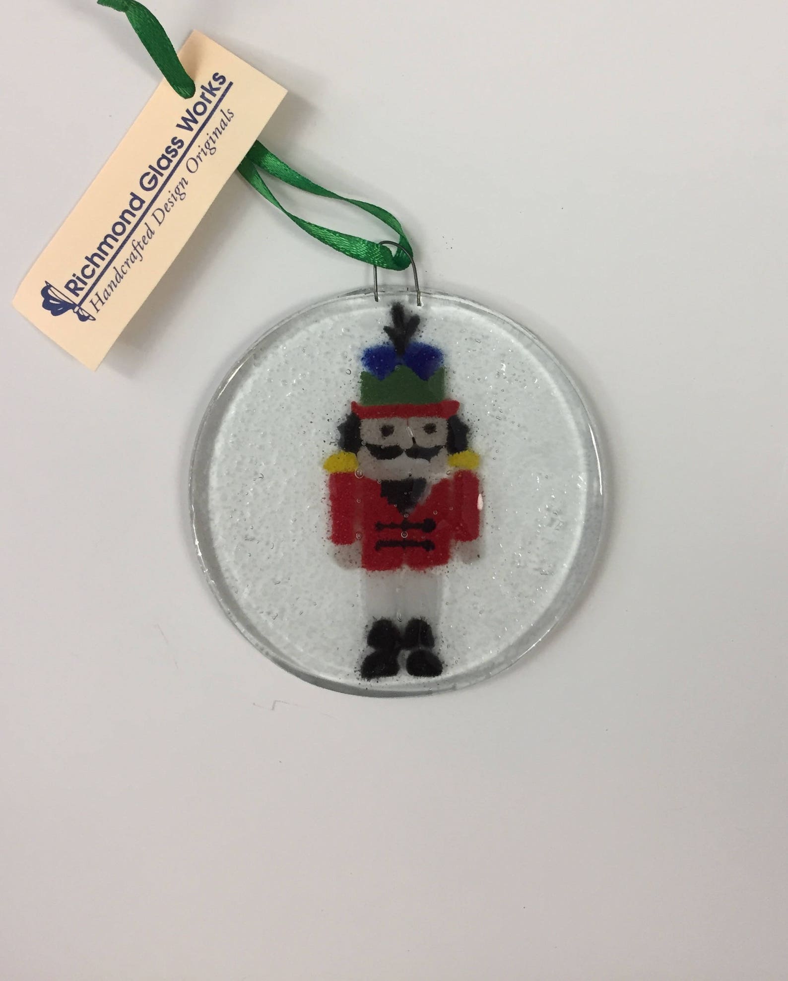 Nutcracker Ornament Fused Glass Ornament Nutcracker Etsy