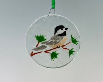 Chickadee ornament