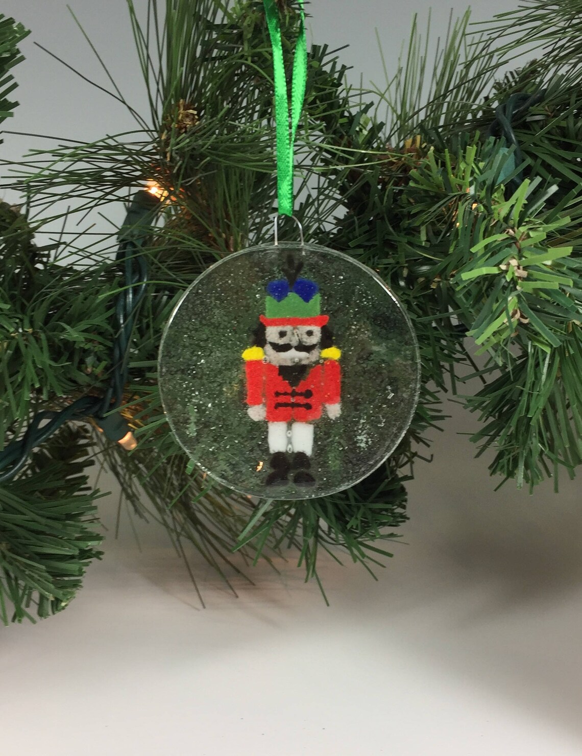 Nutcracker Ornament Fused Glass Ornament Nutcracker Etsy