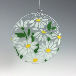 Daisy Sun Catcher, Marguerite Window Hanging, Small Suncatcher