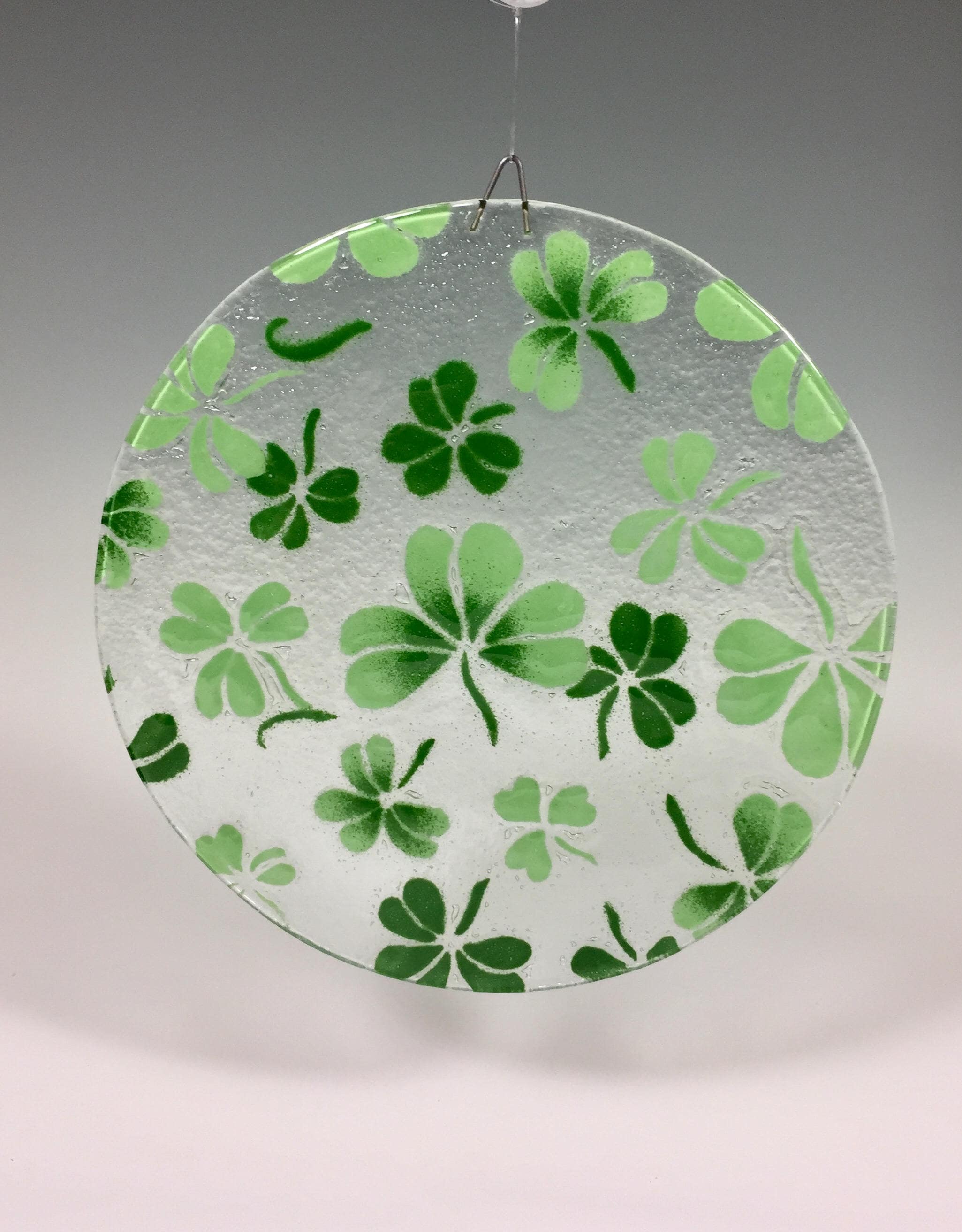 Shamrock Suncatcher Large Irish Sun Catcher Celtic Window Etsy Canada