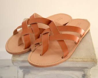 Greek Men's Leather Sandals.