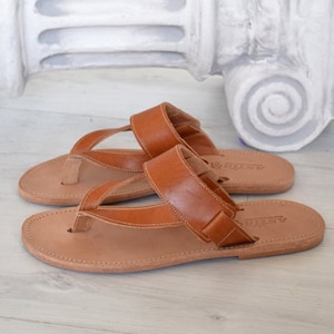Men Sandals made with genuine Leather, Ancient Sandals, Handmade Sandals,  Flip Flop Sandals, Jesus Sandals, Greek Sandals DELOS
