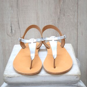Men&#39;s Earthing Leather Sandals Zero Drop Grounding Sandals Handmade Greek Thong Sandals
