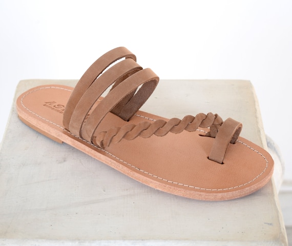 ancient greek leather sandals