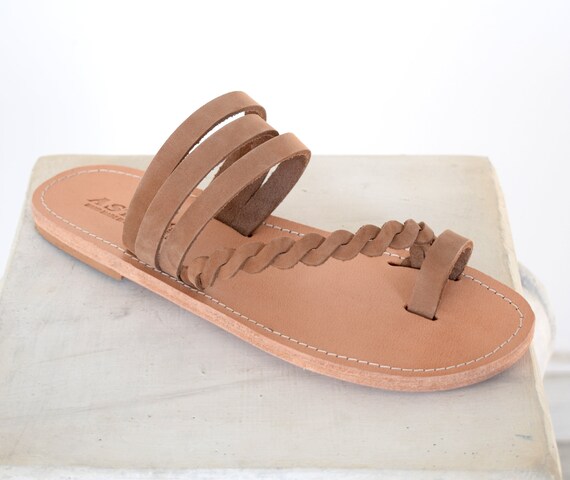 ancient greek leather sandals