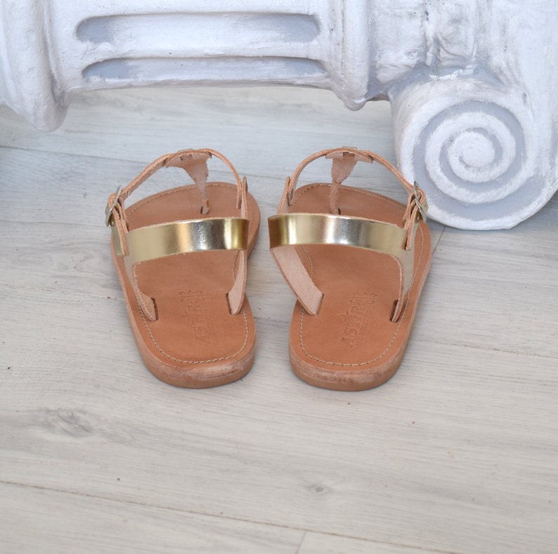 tu gold sandals