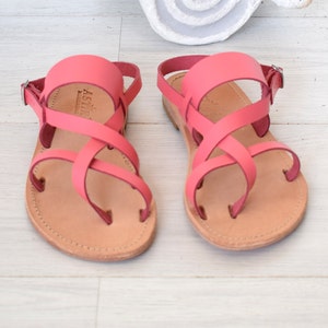 Women sandals, Beach shoes, pink sandals, Ancient Greek sandals, Hippie gladiator sandals, Bohemian leather sandals,  Women summer NISA