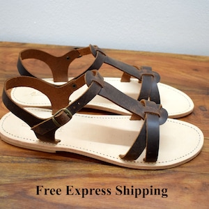 Männer griechischen Ledersandalen Handmade Spartan Sandalen