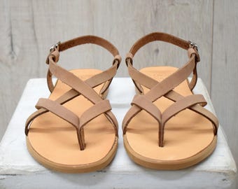Bequeme Leder Criss-Cross Riemchen Sandalen, Damen, jeden Tag Stil