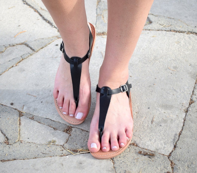T Sandals T-strap Sandals T Bar Sandals Women Sandals | Etsy