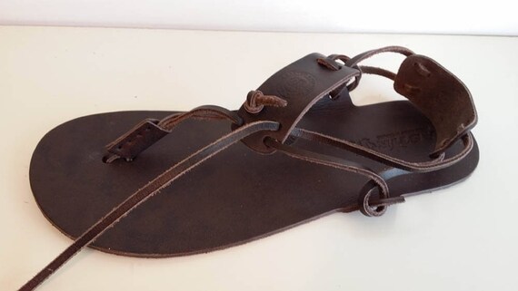 huarache sandals with ankle strap