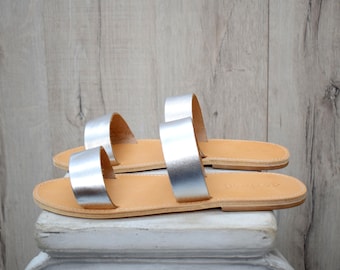 Sandali da donna in pelle