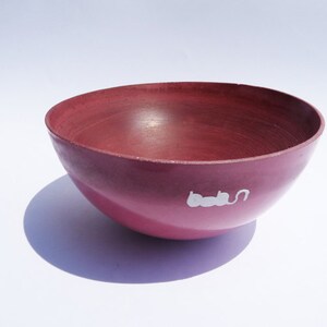 Red Ceramic Bowl, Small ceramic bowl