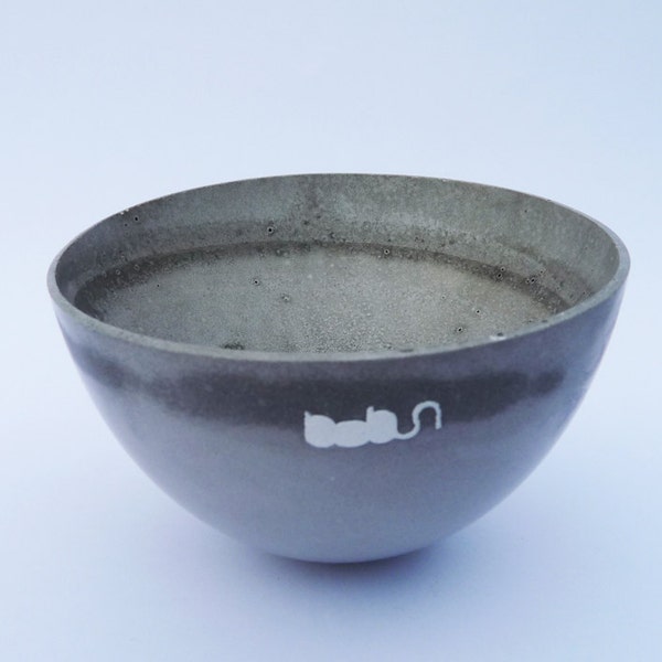 Grey Ceramic Bowl, Small ceramic bowl