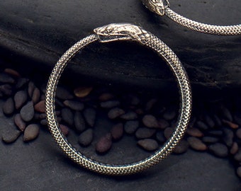 Ouroboros Ring or Charm 925 Sterling Silver or Solid Bronze Ouroboros Snake Ring Dainty Ourboros