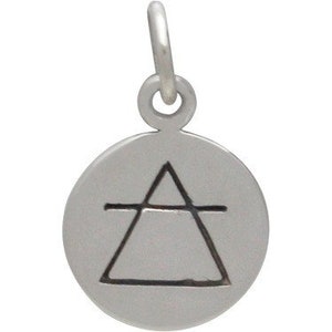 Sterling Silver Mini Element Charms. TINY Element Necklace. Set of ...