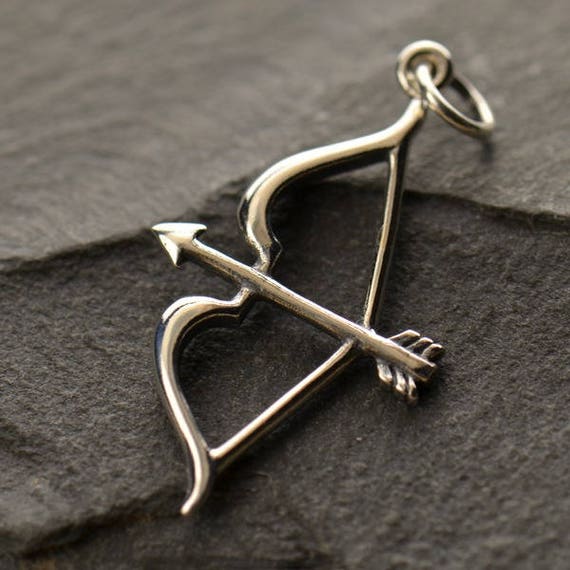 Bow and Arrow Charm Sterling Silver Bow and Arrow Charm Sterling Silver