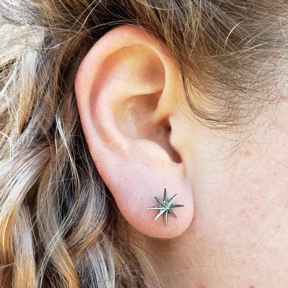 Star earrings cheap sterling silver