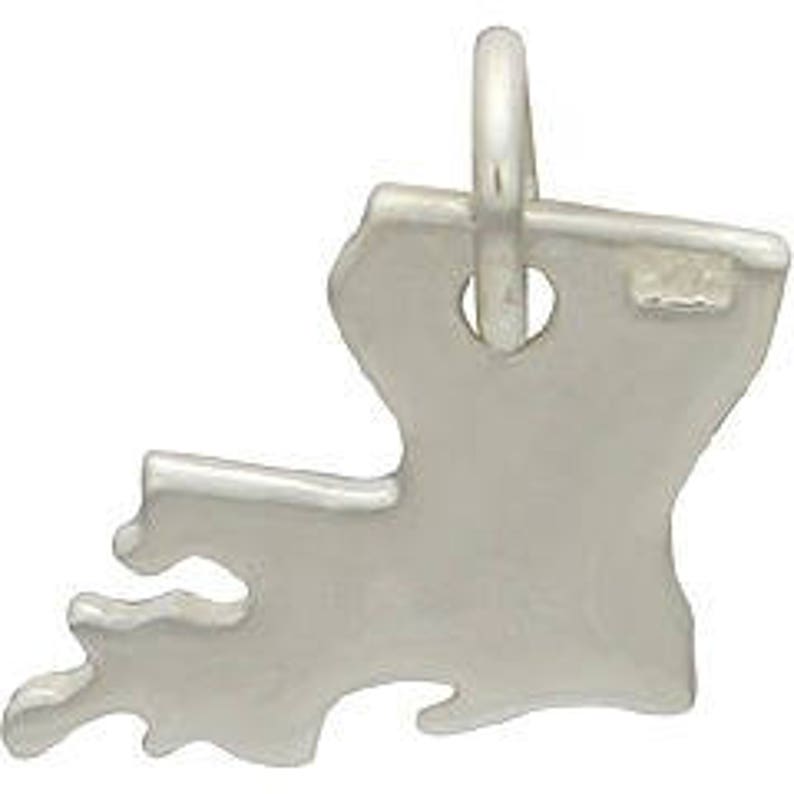 Sterling Silver Louisiana Charm