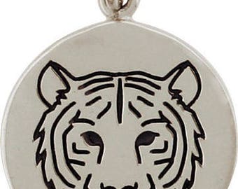 Sterling Silver Tiger Charm 925 Sterling Silver Tiger