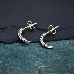 Bird Claw Earrings 925 Sterling Silver Raven Claw Stud Earrings Talon Earrings Claw Studs