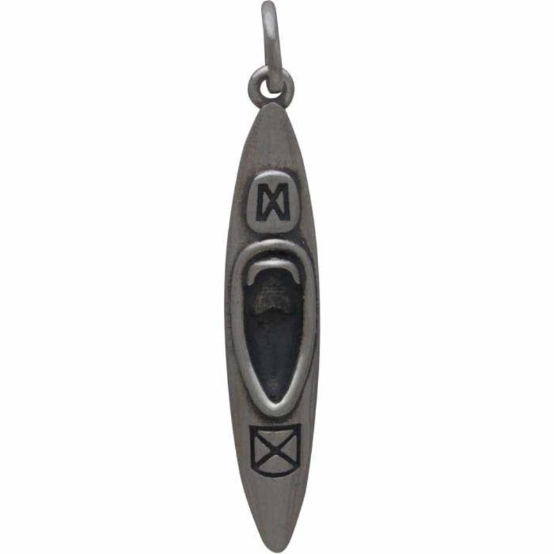 Kayak Gift 925 Sterling Silver. Sterling Silver Kayak Charm Kayaking Charm