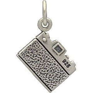 Sterling Silver Camera Charm 925 Solid Sterling Silver Photography Charm. Camera Necklace Photographer Gift image 6