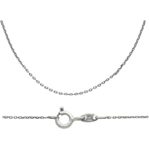 May include: A silver chain necklace with a lobster clasp.